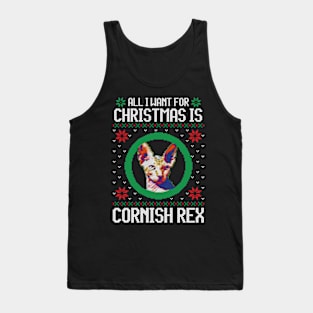 All I Want for Christmas is Cornish Rex - Christmas Gift for Cat Lover Tank Top